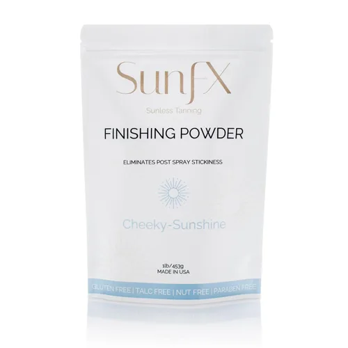 Miniatura 14 de SunFX Post Spray - Polvo de acabado translúcido bronceado Sin talco Polvo fijador de bronceado sin sol Brillo Cheeky Sunshine 4.00 onzas