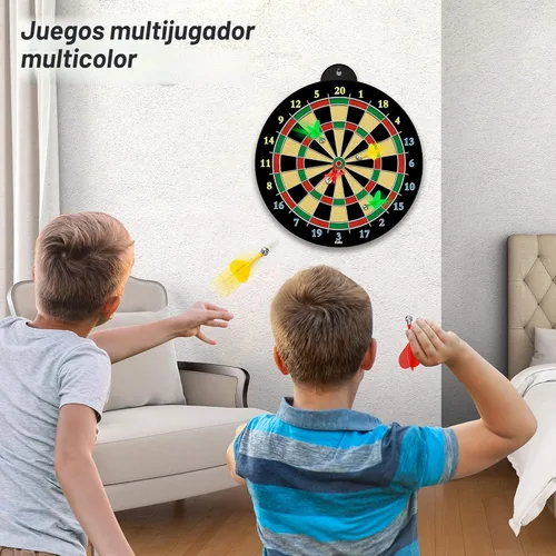 Miniatura 5 de Tablero magnético de dardos – 12 dardos magnéticos – Excelente juego de interior y juegos de fiesta – Regalos para niños de 5, 6, 7, 8, 9, 10, 11