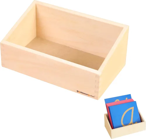 MONTESSORI OUTLET Caja para las letras de papel de lija