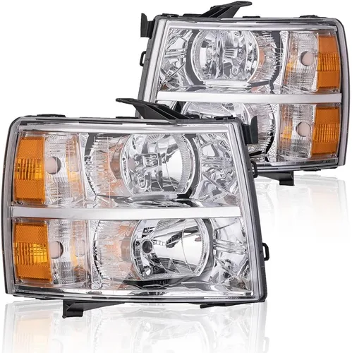 Miniatura 18 de PIT66 Conjunto de faros laterales izquierdos, compatible con Chevy Silverado 1500 2007-2013, Silverado 2500 3500 2007-2014 y HD Lente transparente