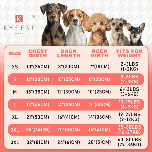 Miniatura 2 de KYEESE Suéter para Perros para Perros Pequeños, abrigos cálidos para mascotas, ropa para perros de otoño e invierno, vestido con agujero para la 06#