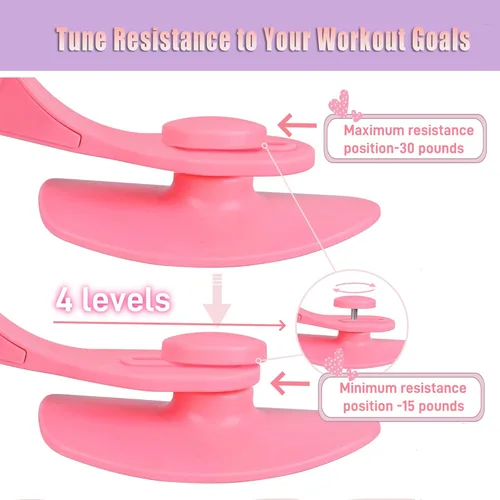 Miniatura 3 de Entrenador pélvico para mujeres y hombres – Ejercitador de cadera con resistencia de resorte ajustable, ejercitador Kegel tonificador para tu muslo