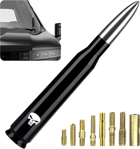 Miniatura 6 de Miytsya Antena de bala para camión de coche para GM Chevy Silverado 1500 2500 3500 HD Avalanche GMC Sierra 1500 2500 3500 Denali Accesorios