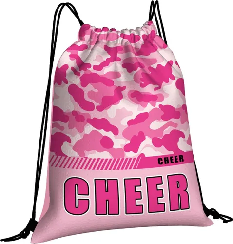 Miniatura 27 de Mochila con cordón impermeable para gimnasio, bolsas con cordón, bolsa de cuerda deportiva, mochila de camuflaje, Bolsas con cordón Cheer - Bolsas