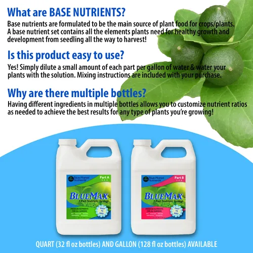 Miniatura 2 de BlueMax - Juego de fertilizantes (botellas de 128 onzas líquidas) galón Alimento concentrado para plantas y jardines Hace hasta 1,890 galones