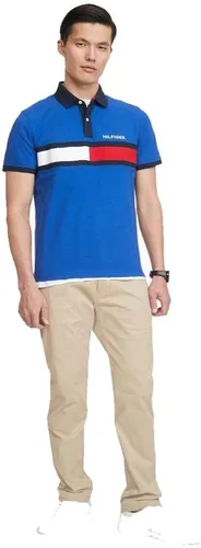 Miniatura 3 de Tommy Hilfiger Men's Short Sleeve Cotton Pique Flag Polo in Regular Fit