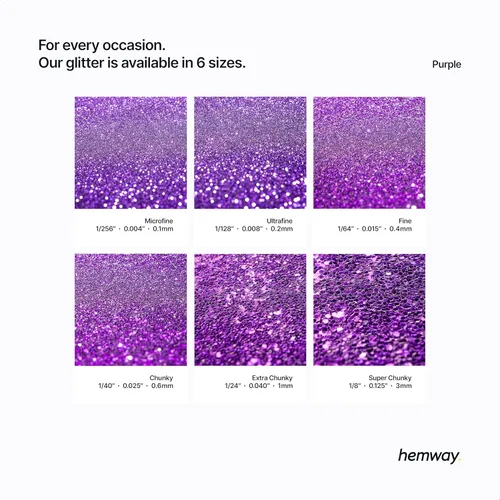 Miniatura 38 de Hemway - Purpurina para resina 100g, cristales metálicos plateados, copos súper gruesos para vasos de epoxi, cera de fusión