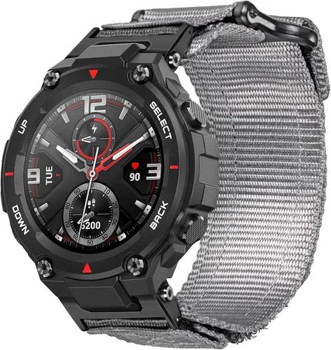 Miniatura 6 de SMITHA Correas de reloj compatibles con Amazfit T-Rex, T-Rex PRO, T-Rex 2, T-Rex 3 o T-Rex 3 PRO (1.890 in)/(1.732 in), T-Rex Ultra 1/2, correa Gris