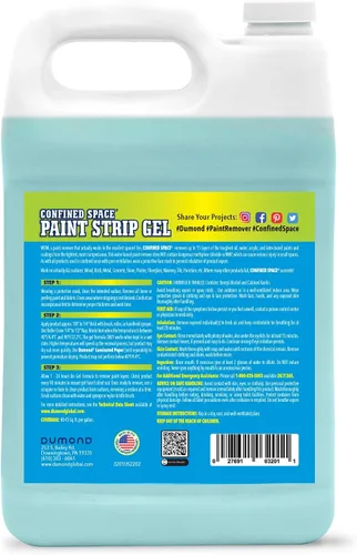 Miniatura 2 de Dumond Confined Space - Tira de gel para pintura, elimina hasta 15 capas de látex, aceite, acrílico y revestimientos a base de agua de espacios