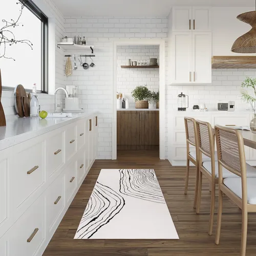 Miniatura 42 de GLN Rugs Contemporary Collection - Alfombra de felpilla lavable a máquina, contemporánea, antideslizante, de pelo corto, alfombra de felpilla