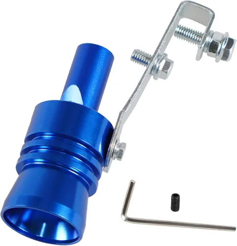 Miniatura 8 de Silbato de tubo de escape universal, negro, simulador de sonido turbo, silenciador de ruido, compatible con motocicleta, camión, autos, moto