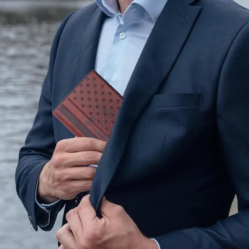 Miniatura 5 de Billeteras occidentales para hombres, cartera de chequera Rodeo para vaqueros, billetera larga plegable para hombre, tarjetero con bloqueo RFID