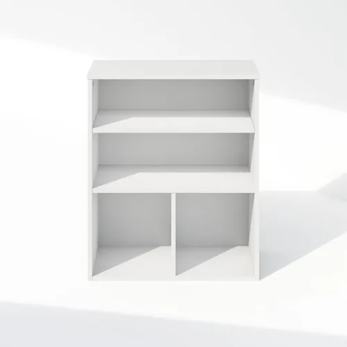 Miniatura 5 de Furinno Reed - Organizadores y almacenamiento de armario, organizador de armario de 3 niveles, estante abierto, para armario, dormitorio, sala