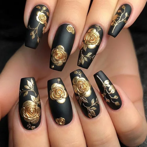 Miniatura 15 de MISUD Uñas postizas a presión – Uñas postizas largas con punta francesa negra, diseño de diamantes de imitación verde acrílico, 24 piezas 01702verde