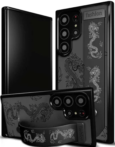 Miniatura 15 de Compatible para Samsung Galaxy S23 Funda Bonita con Correa Soporte Dedo Kickstand, Fundas de Silicona Geniales de Diseñador Funda Cover - Mariposa
