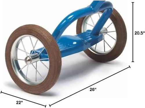 Miniatura 7 de Italtrike Spoke Triciclo grande de 16 pulgadas para exteriores con cesta para niños pequeños y niños, ingeniería superior, fuerte y duradero