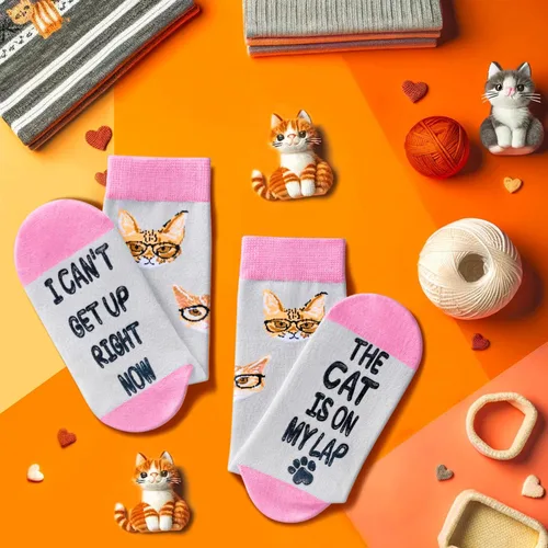 Miniatura 4 de Zmart Funny Duck Pig Dinosaur Fox Gifts for Women, Novelty Wolf Goat Chicken Sloth Hedgehog Socks