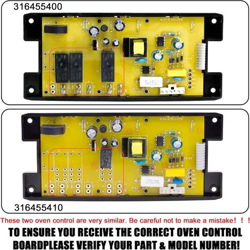Miniatura 2 de 316455410 Placa de control del horno de la gama para Electrolux Kenmore, Gas Range 7 Botón Control Board Clock 5304518661 316222800
