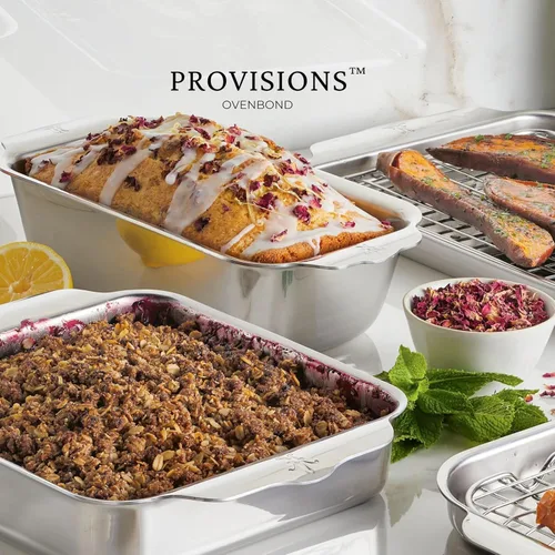 Miniatura 6 de Hestan Provisions OvenBond - Molde para pan de acero inoxidable con revestimiento de tres capas, 1 libra (9 x 5 pulgadas)