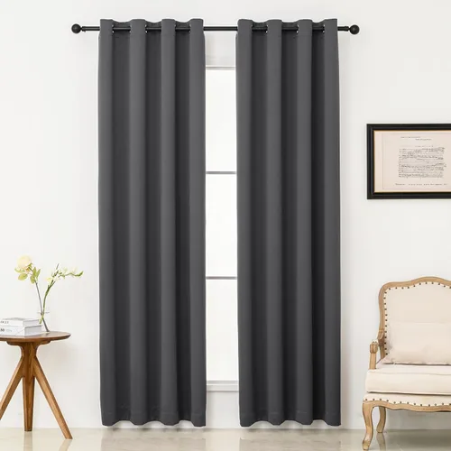 Miniatura 55 de Pickluc Cortinas Opacas Azul Marino para Sala de Estar, Cortinas Bloqueadoras de Luz con Ojales, Aislamiento Térmico, Reducción de Ruido, 52 Azul