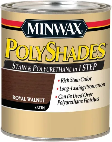 Miniatura 32 de Minwax PolyShades Tinte de Madera + Acabado de Poliuretano – Cuarto, Roble Misión, Brillo Mission Oak