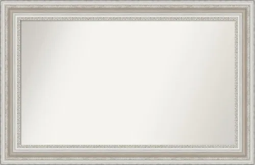 Miniatura 208 de Amanti Art Espejo de baño plateado para sobre el fregadero, 26 x 26 pulgadas, espejo cuadrado de plata antigua, marco de madera tradicional mediano