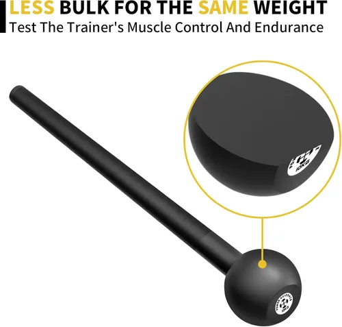 Miniatura 4 de POWER GUIDANCE Steel Mace Macebell - Entrenamiento de hierro fundido para entrenamiento de cuerpo completo, hombro, fuerza central, músculos, 07lb