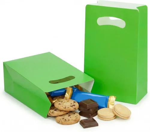 Miniatura 14 de UnicoPak Paquete de 16 bolsas azules de recuerdo de fiesta, 6 x 3 x 9 pulgadas, bolsas de regalo de color azul mate prémium para cumpleaños, baby