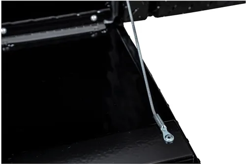 Miniatura 7 de Buyers Products 1721551 - Caja de camión de aluminio negro con tracción en diamante y tapa superior con puerta abatible, 72 x 13 x 16 pulgadas