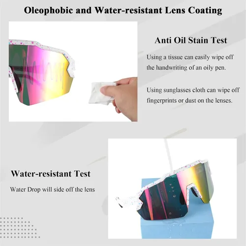 Miniatura 6 de Ukoly Gafas de sol de béisbol para hombres y mujeres, gafas de sol deportivas para béisbol, correr, ciclismo, protección UV400, TR90, marco 615