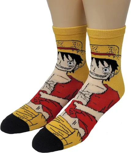 Miniatura 2 de Ripple Junction Calcetín redondo de anime de una pieza 2 pares con licencia oficial para adultos para hombres y mujeres