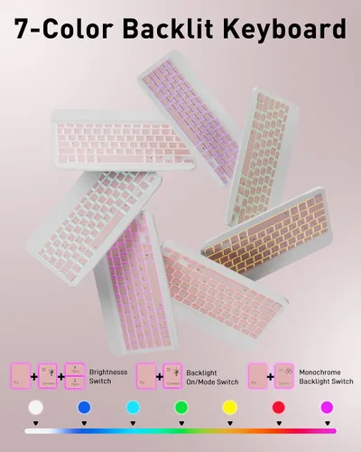 Miniatura 3 de Funda de teclado para Tab A9 de 8.7 pulgadas con teclado Samsung Galaxy Tab A9-2023 (SM-X110/SM-X115) Funda para tableta con teclado mágico