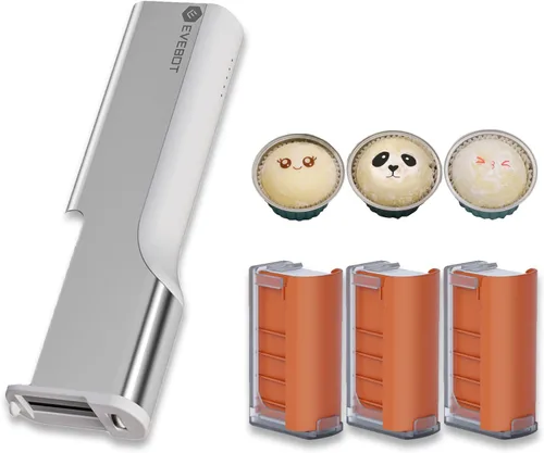 EVEBOT Bolígrafo de impresión de alimentos portátil mini para café con leche, art de café, macaron, galleta, diseño DIY, bolígrafo de impresión,
