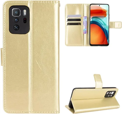 Miniatura 7 de Funda para Xiaomi Redmi Note 10 Pro 5G, Funda de cuero con tapa para Xiaomi Poco X3 GT/Redmi Note 10 Pro 5G Case Negro