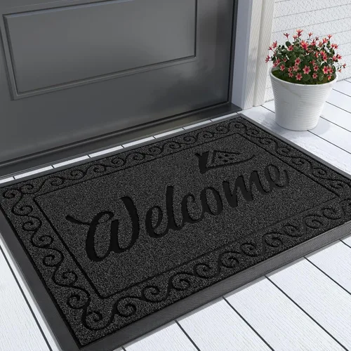 Miniatura 57 de Yimobra Tapete de Bienvenida, Tapetes de Puerta Resistentes y Duraderos para Entrada del Hogar Exterior Interior, Tapete Delantero para Patio