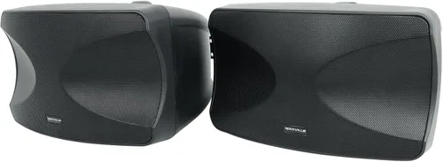 Miniatura 3 de Rockville WET-44 PRO Altavoces duales de montaje en pared de 4 pulgadas y 70 V, negro, giratorio de 4 vías, IPX55 para interiores y exteriores