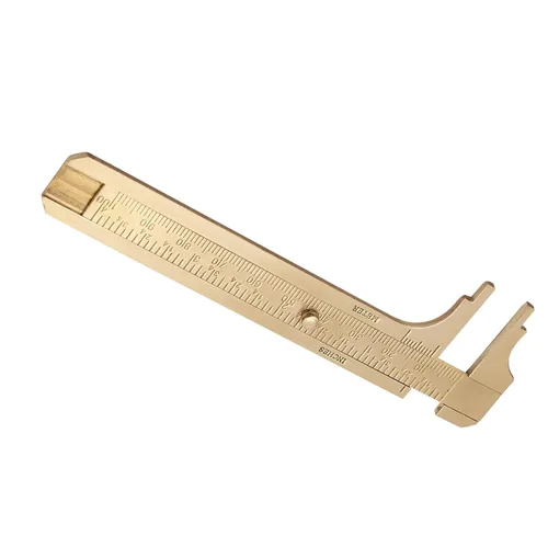 Miniatura 8 de Yosoo Health Gear Vernier Pinza, micrómetro de latón de doble escala deslizante, 3.937 in