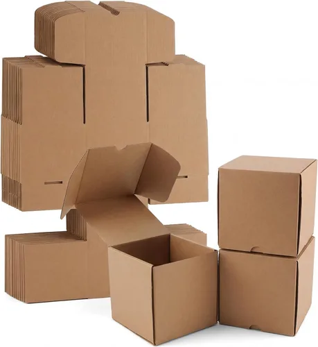 Miniatura 16 de WIFTREY Paquete de 40 cajas de envío pequeñas de 4.6 x 2.2 x 2.2 pulgadas para embalaje de pequeñas empresas, caja de correo de cartón corrugado