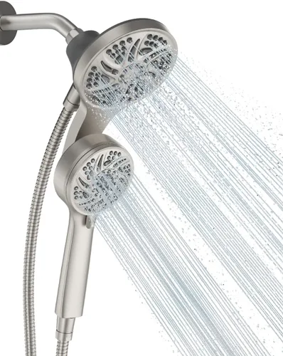 Miniatura 10 de Cabezal de ducha de lluvia Cobbe de 11.8 pulgadas con 6 modos de aspersión manual, juego de cabezal de ducha de alta presión con brazo de extensión