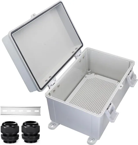 Miniatura 28 de Caja Eléctrica Impermeable a Prueba de Polvo Caja de Conexiones Resistente a la Intemperie IP67 Carcasa de Plástico ABS Caja de Proyecto