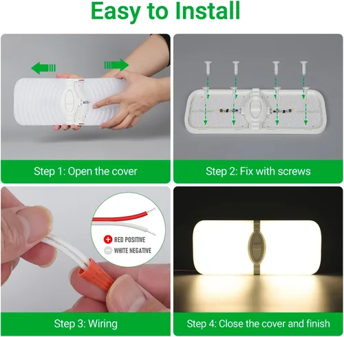 Miniatura 8 de Aaleds Luces interiores de caravana, luces LED de 12 voltios de 1200 lm, luces de cámper de 12.5 W, luces LED de RV para interiores de 12 V, luz