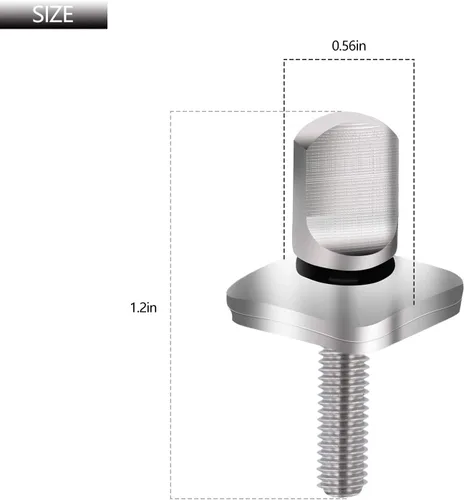 Miniatura 3 de Tornillo de aleta de acero inoxidable 316, sin herramienta, compatible con longboard y S-UP accesorios de surf, paquete de 2