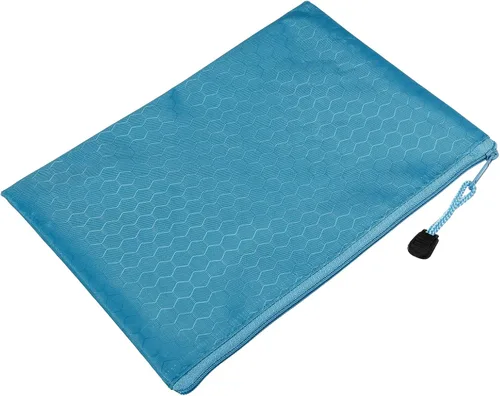 Miniatura 14 de PATIKIL Bolsas impermeables con cremallera, paquete de 10 unidades tamaño A4 para documentos organizador de almacenamiento para suministros de Azul