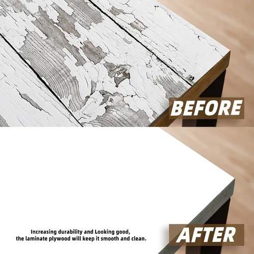 Miniatura 4 de Chapa de madera blanca brillante, diseño de lujo, laminado de 24 x 24 pulgadas, sin pegamento, flexible, duradero, paneles de chapa de madera de PVC