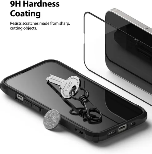 Miniatura 8 de Ringke Protector de pantalla de vidrio de cubierta completa compatible con iPhone 13 Mini, antiarañazos, compatible con fundas, cobertura completa
