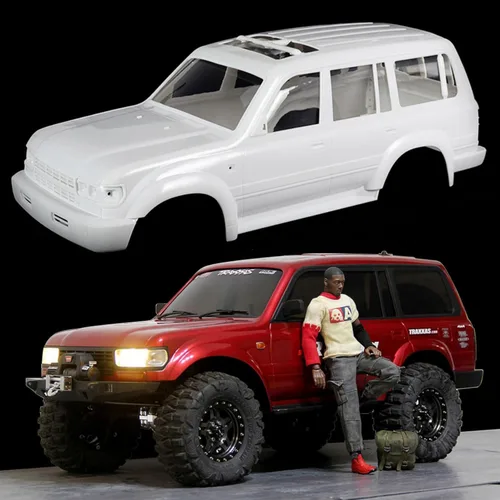 Classic Land Cruiser LC80 Carrocería de 12.323 in 12.3 pulgadas distancia entre ejes para 1/10 RC Car TRX4 SCX10 accesorios de actualización (LC80