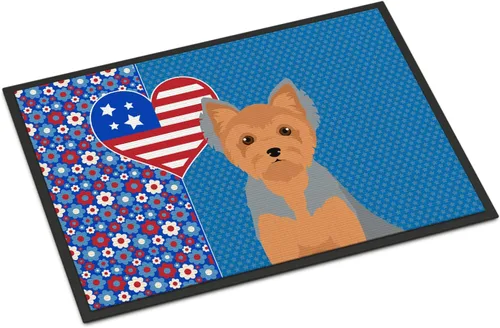Miniatura 15 de Caroline's Treasures WDK5119JMAT Airedale Terrier USA - Tapete para interiores o exteriores, 24 x 36 pulgadas, tapete para puerta delantera