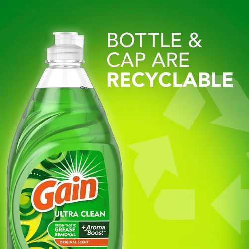 Miniatura 5 de Gain Ultra - Jabón líquido para lavavajillas, aroma original, 38 fl oz