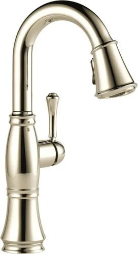 Miniatura 21 de Delta Cassidy Lumicoat Arctic Stainless 9997-AR-PR-DST - Grifo de barra de níquel cepillado con rociador extraíble, moderno grifo de fregadero