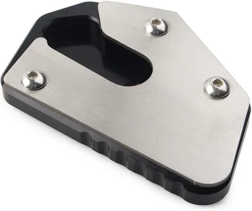 Miniatura 6 de 1 unids negro motocicleta Kickstand pie pie pie extensión pad placa de soporte para Suzuki V-STROM VSTROM DL650 650XT